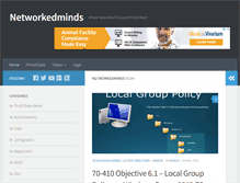 Tablet Screenshot of networkedminds.com